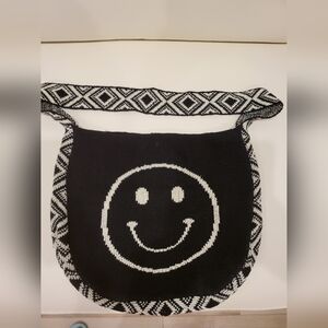 Happy face hippie crossbody /, shoulder bag